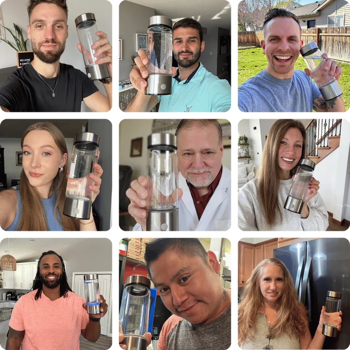 La bouteille d'eau hydrogénée nouvelle génération « VitaFlow 2.0 » — Validée par des professionnels de santé