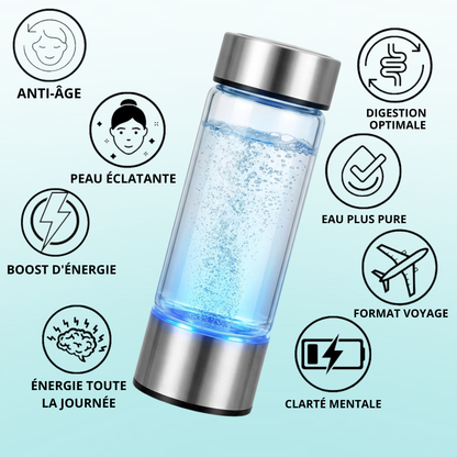 La bouteille d'eau hydrogénée nouvelle génération « VitaFlow 2.0 » — Validée par des professionnels de santé