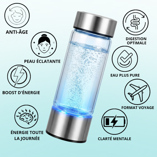 La bouteille d'eau hydrogénée nouvelle génération « VitaFlow 2.0 » — Validée par des professionnels de santé