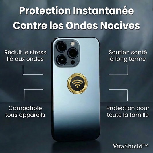VitaShield™ - Bloque les ondes. Retrouve ton énergie. Protège tes enfants.
