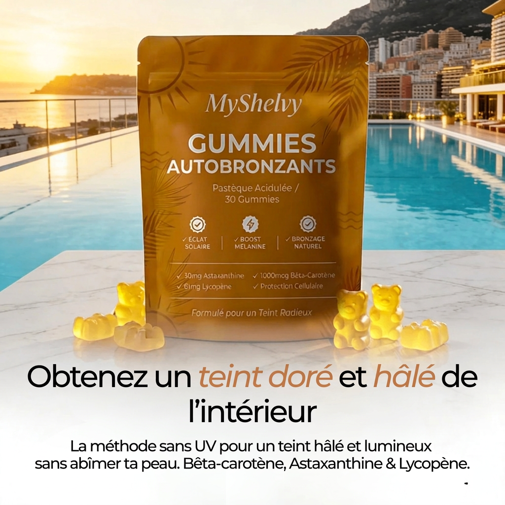 MyShelvy - Gummies Autobronzants